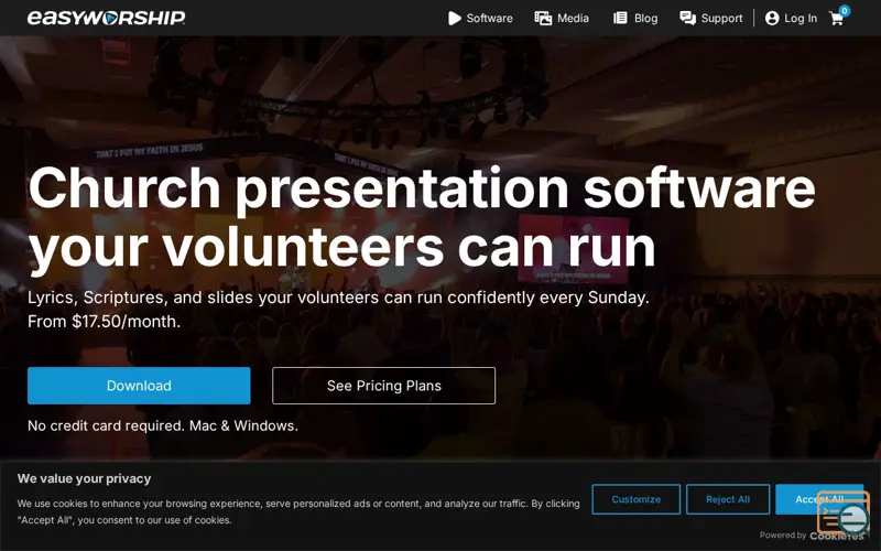 Screenshot of EasyWorship