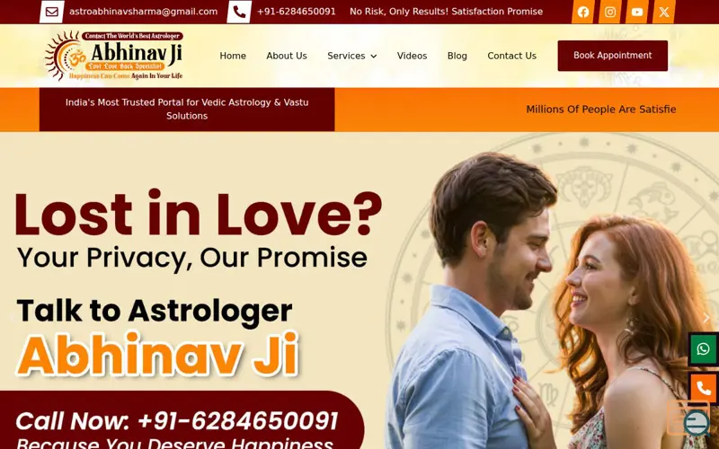 Screenshot of Get lost love back permanently
