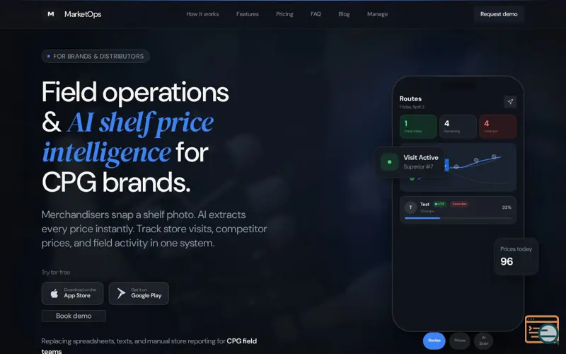 Screenshot of MarketOps