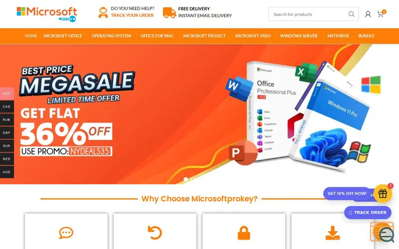 Screenshot of Microsoftprokey