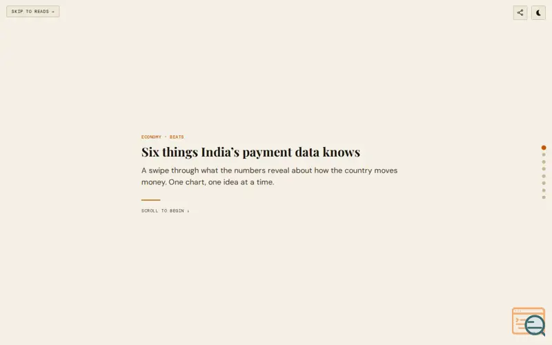 Screenshot of Time Series of India