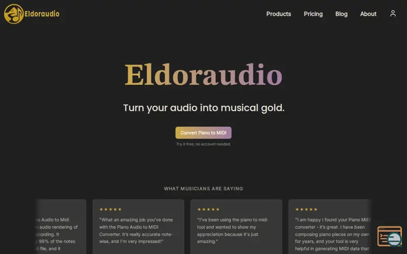 Screenshot of Eldoraudio