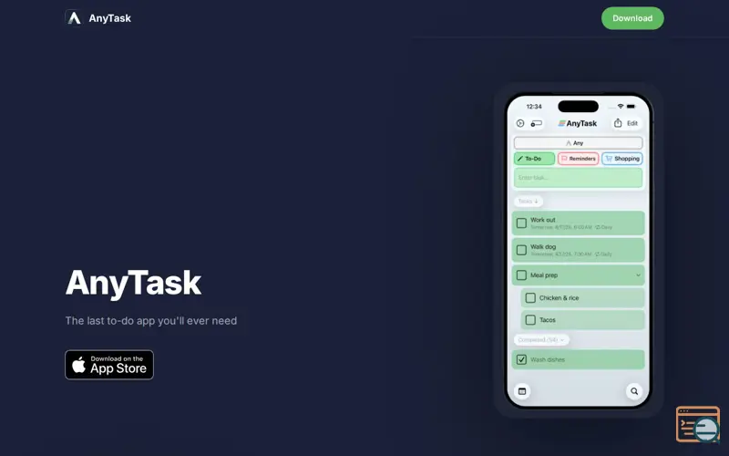 Screenshot of AnyTask