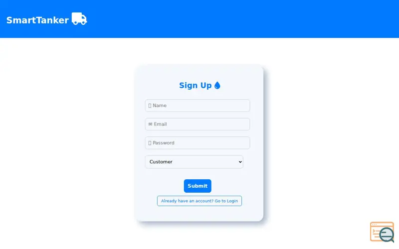 Screenshot of SmartTanker
