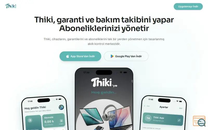 Screenshot of Thiki