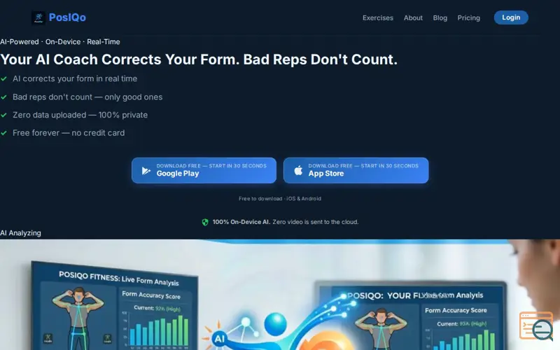 Screenshot of Posiqo