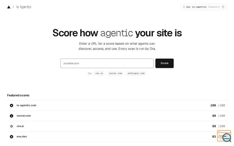 Screenshot of Is-agentic