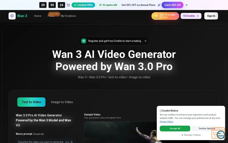 Screenshot of wan 3