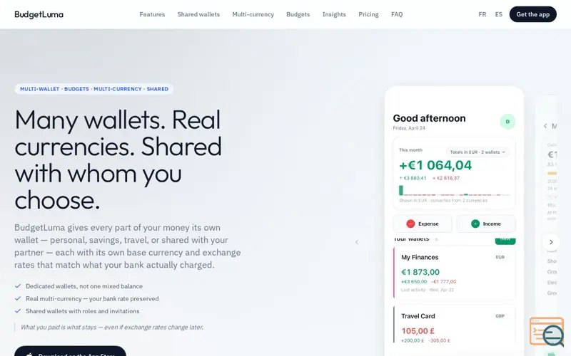 Screenshot of BudgetLuma