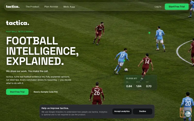 Screenshot of tactica.