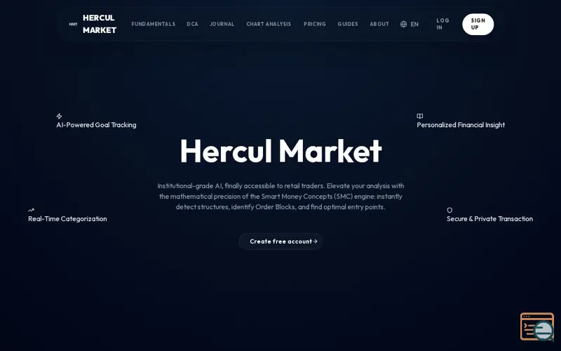Screenshot of HERCUL MARKET