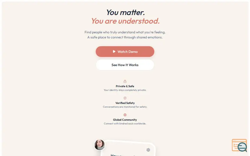 Screenshot of Dori — Emotional Thread Connections