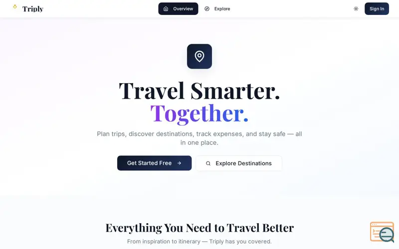Screenshot of Triply.us