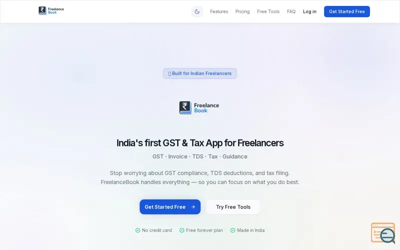 Screenshot of FreelanceBook