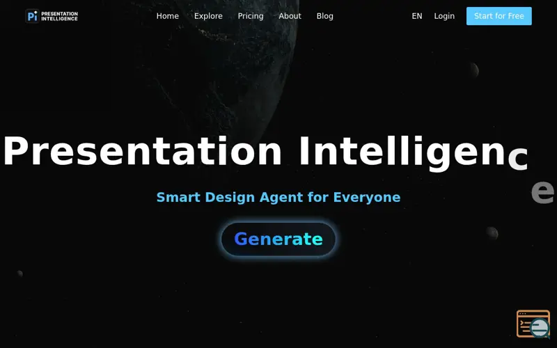 Screenshot of Pi (Presentation Intelligence)