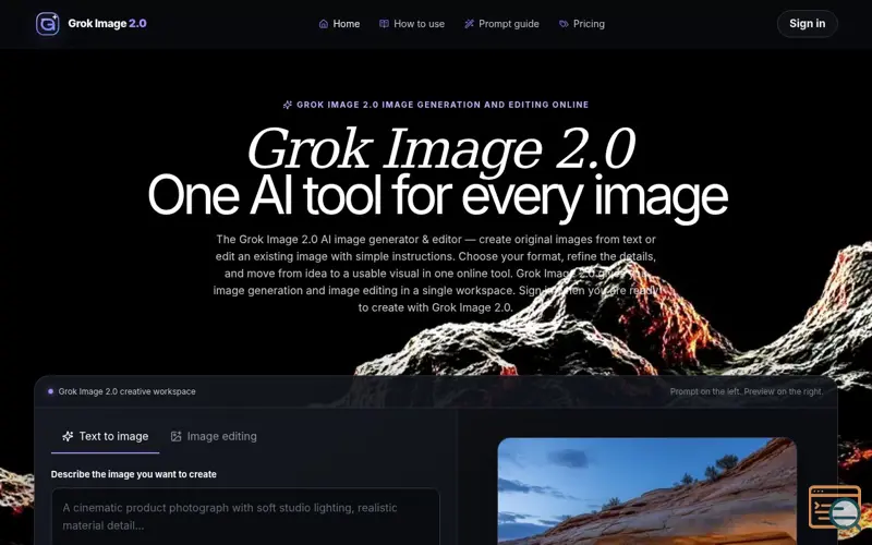Screenshot of Grok Image 2.0