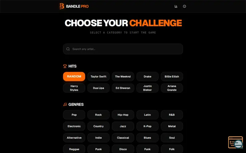 Screenshot of Bandle Pro