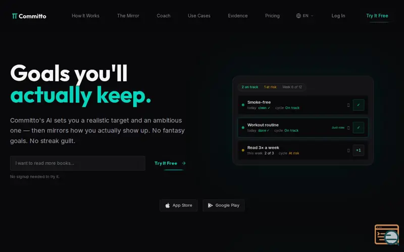 Screenshot of Committo