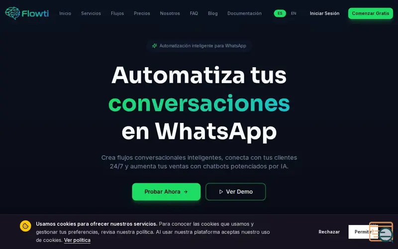 Screenshot of Flowti