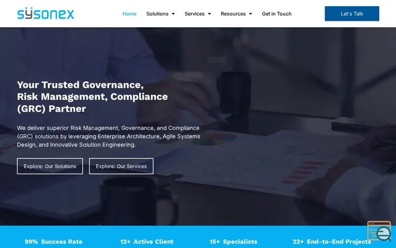 Screenshot of Sysonex