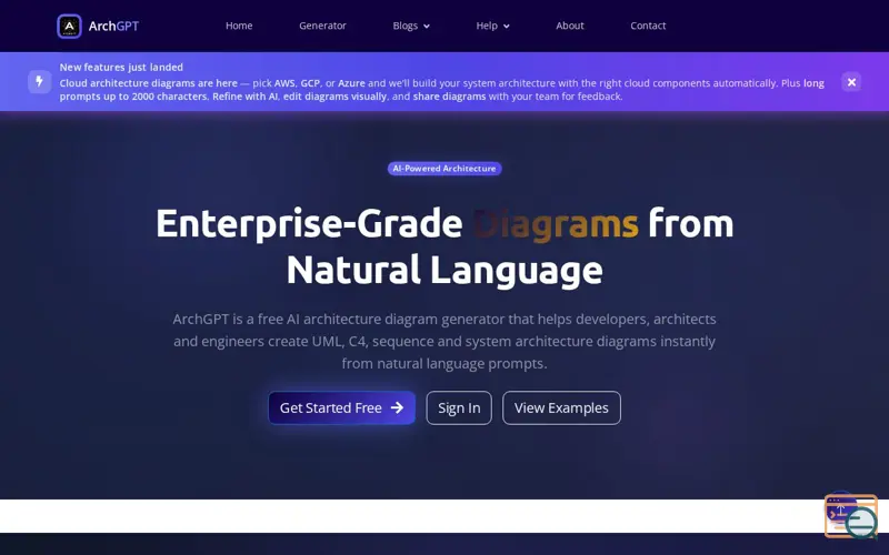 Screenshot of archgpt