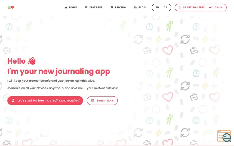 Screenshot of Cubitoo Journal