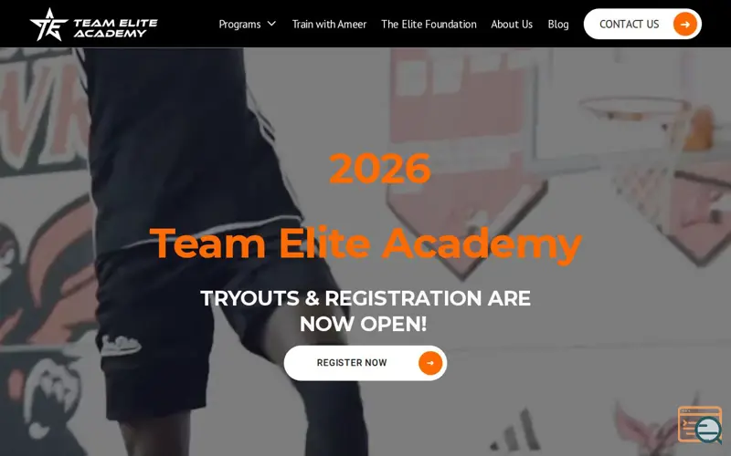 Screenshot of Team Elite Academy
