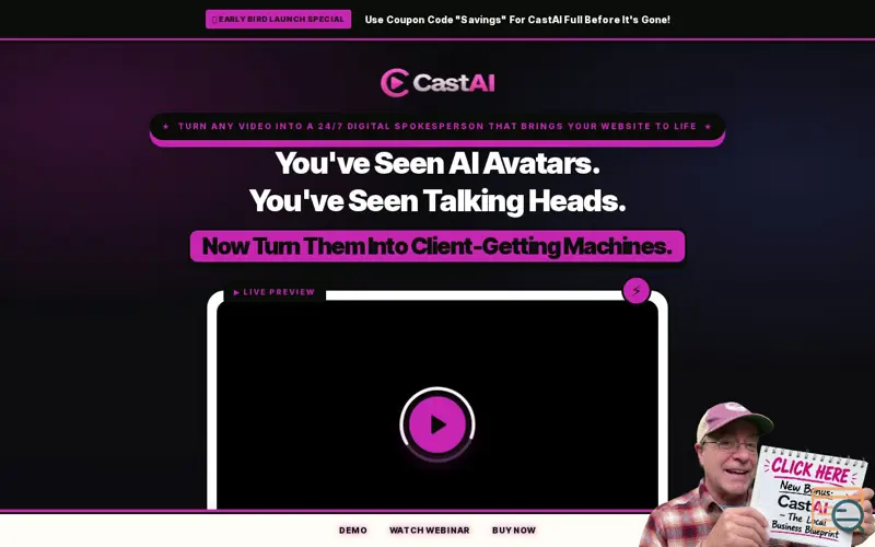 Screenshot of CastAI