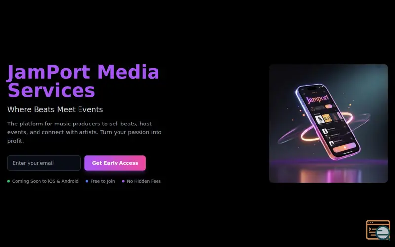 Screenshot of JamPort