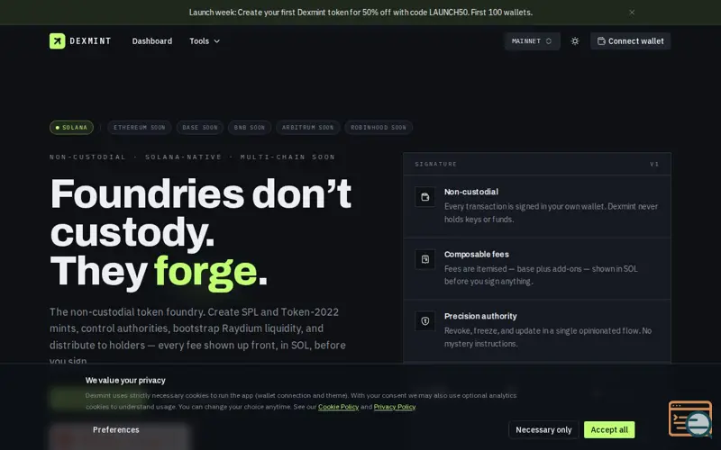 Screenshot of Dexmint