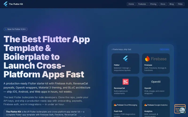 Screenshot of The Flutter Kit