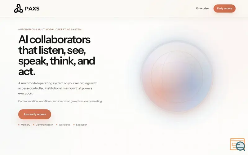 Screenshot of Paxs