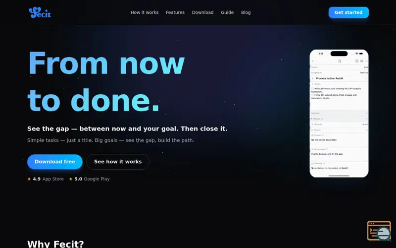 Screenshot of fecit