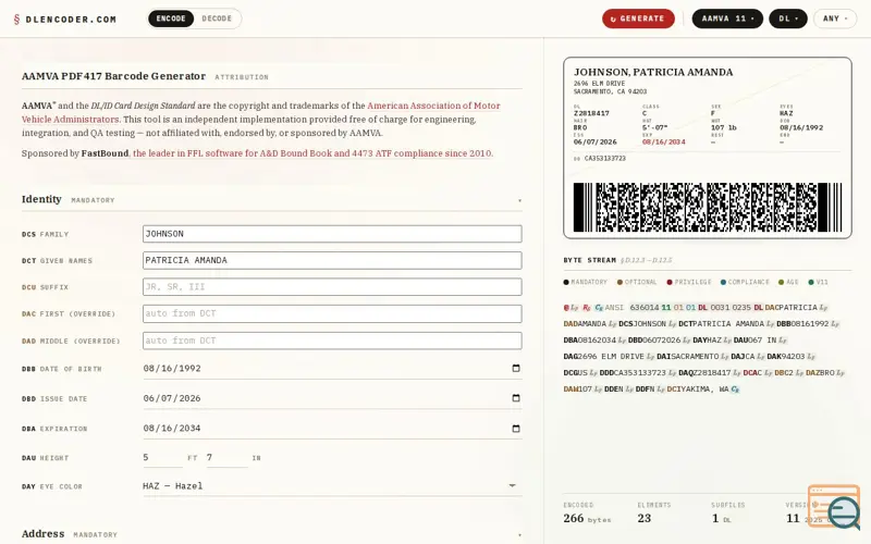 Screenshot of DLEncoder