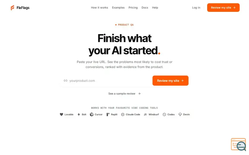 Screenshot of FixFlags