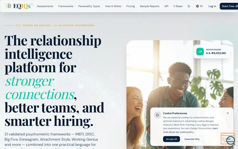 Screenshot of EQIQs