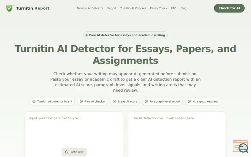 Screenshot of Turnitin Report