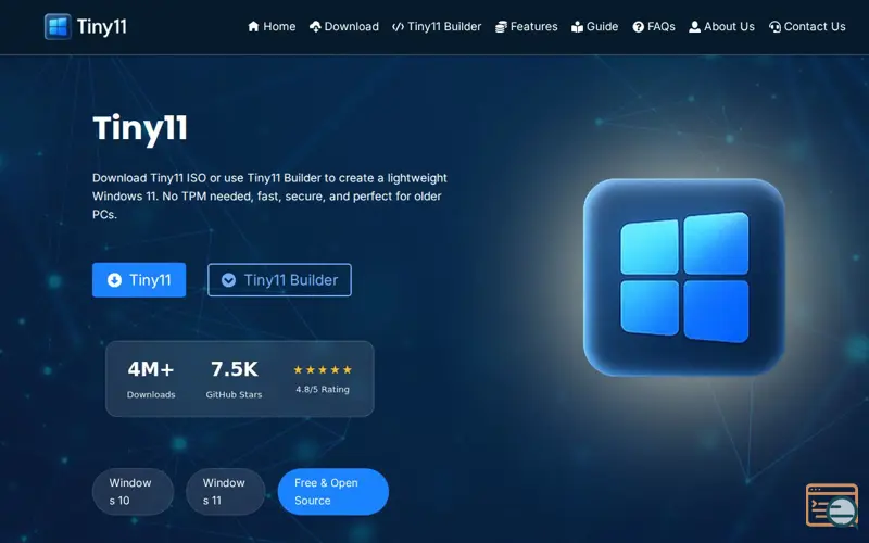 Screenshot of Tiny11