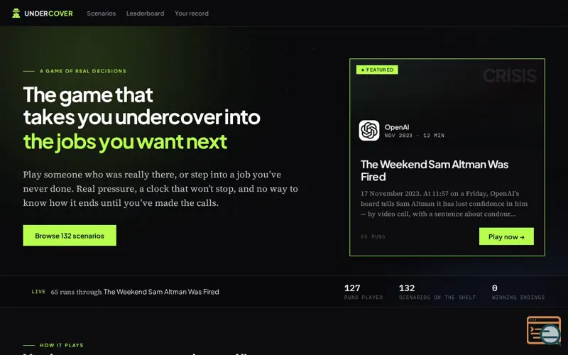 Screenshot of Undercover