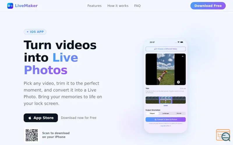 Screenshot of LiveMaker