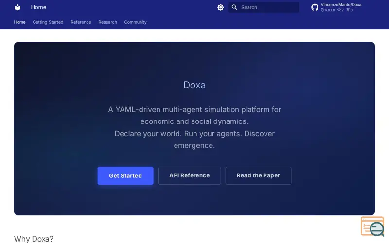 Screenshot of Doxa