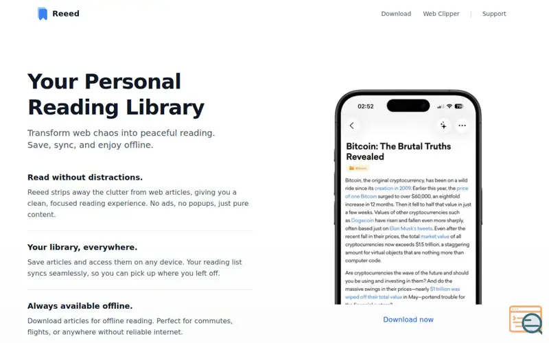 Screenshot of Reeed