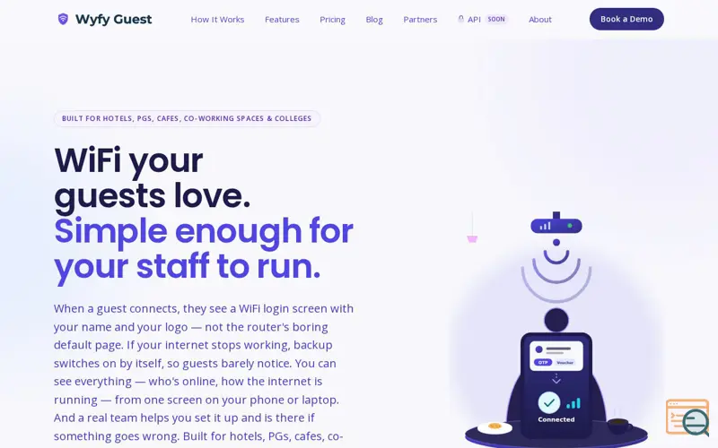 Screenshot of Wyfy Guest