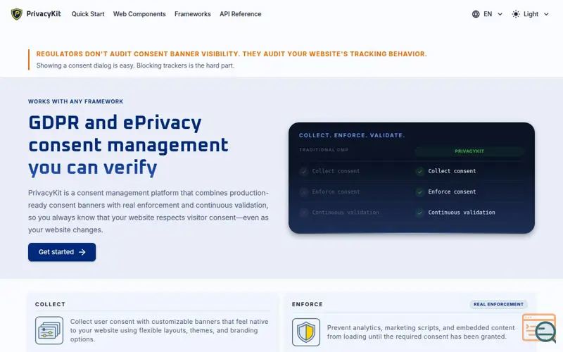 Screenshot of PrivacyKit