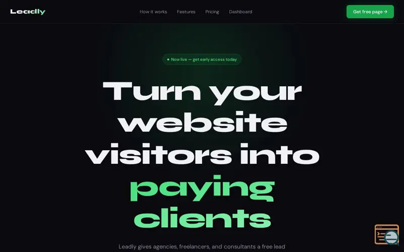 Screenshot of Leadly