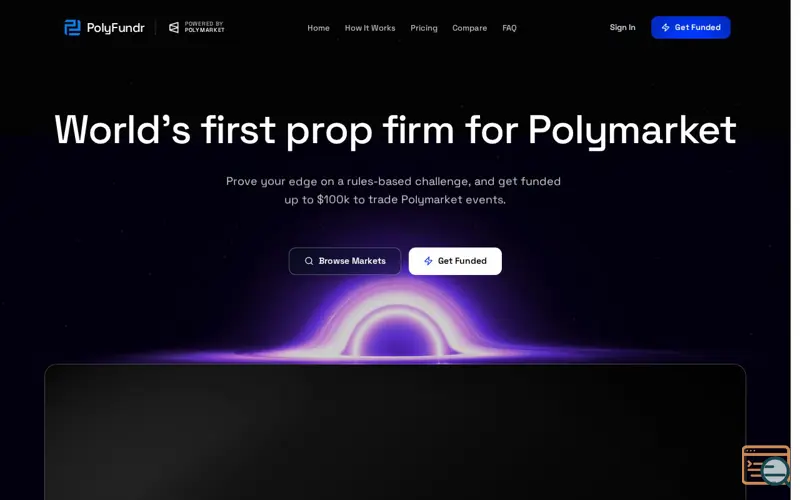 Screenshot of PolyFundr