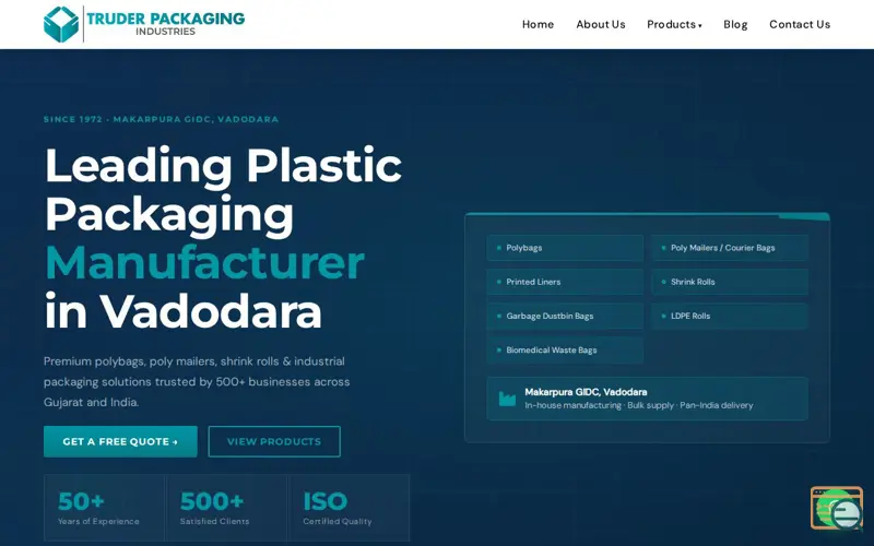 Screenshot of Heavy Duty Garbage Bags | Truder