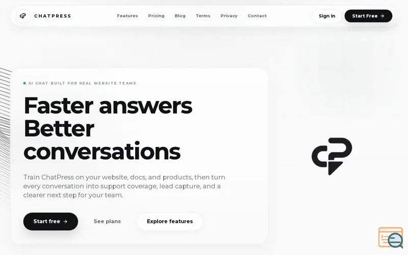 Screenshot of ChatPress, a launch using BreachMe