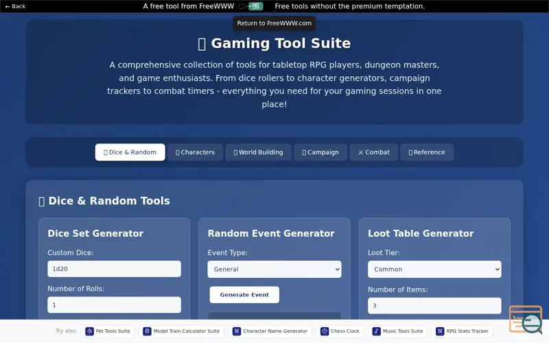 Screenshot of Gaming Tools Suite