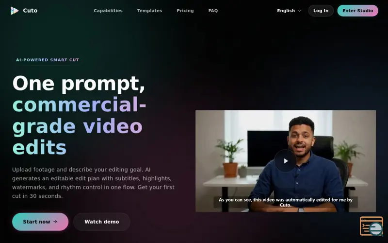 Screenshot of Cuto